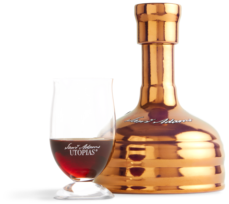 Glass of Utopias and Utopias bottle