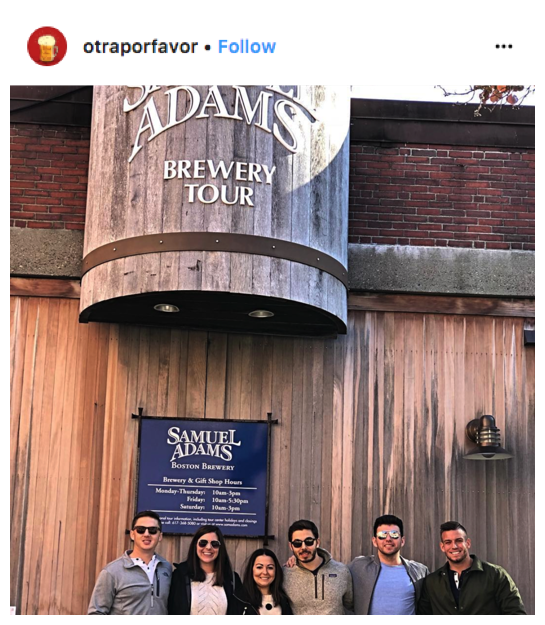 Samuel Adams Brewery exterior and employees