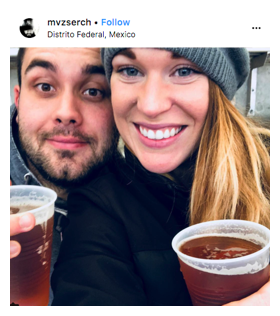 instagram couple drinking Samuel Adams